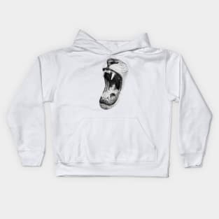 Cut out of an image of a lion roaring Kids Hoodie